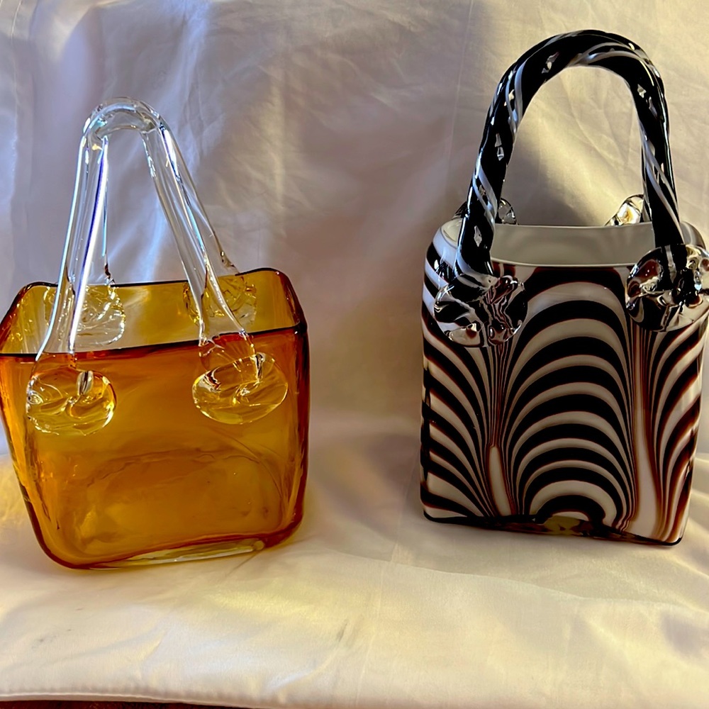 Blown glass Italianesque purses